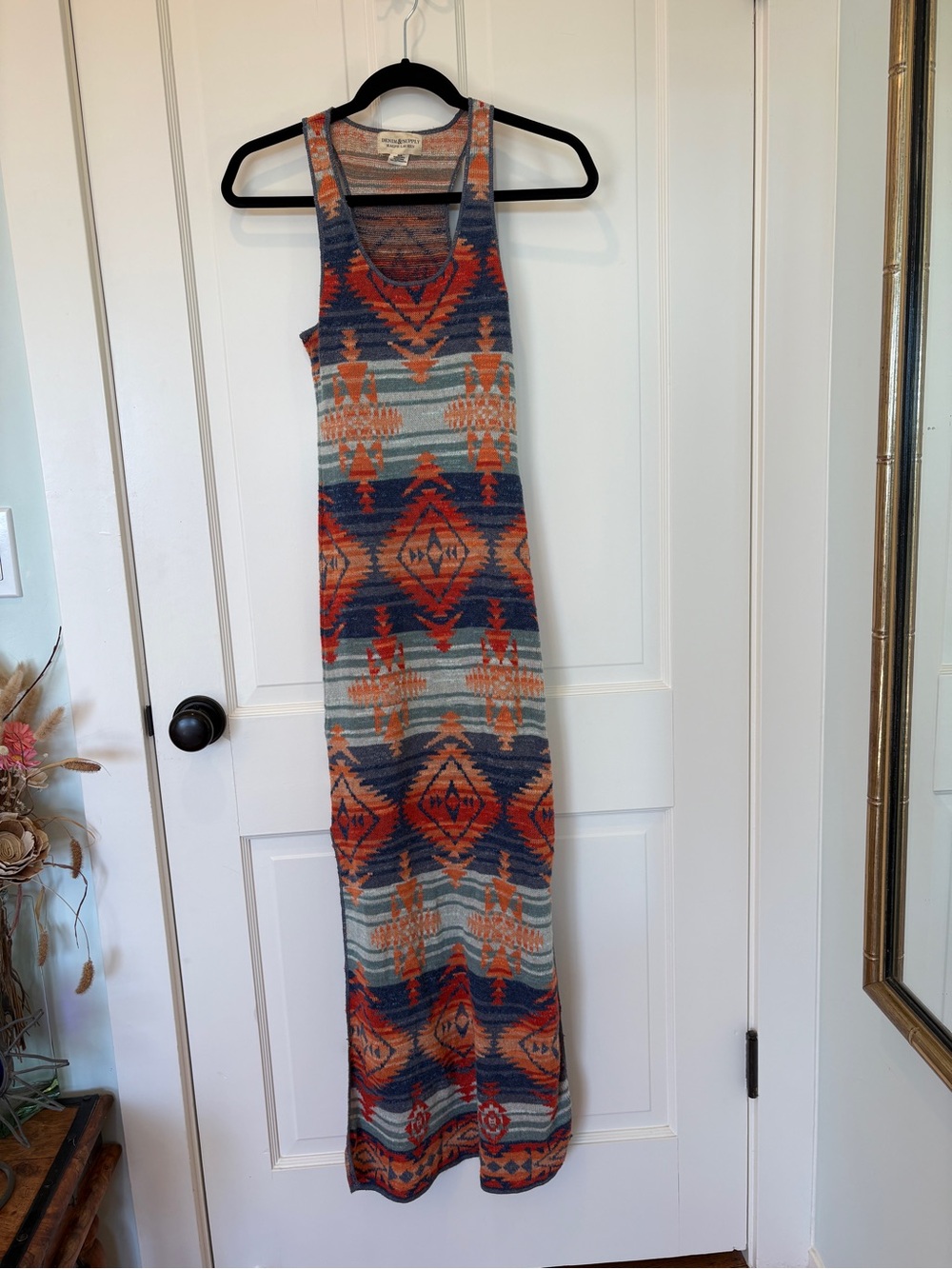 Denim and Supply Ralph Lauren Beacon Print Knit maxi dress